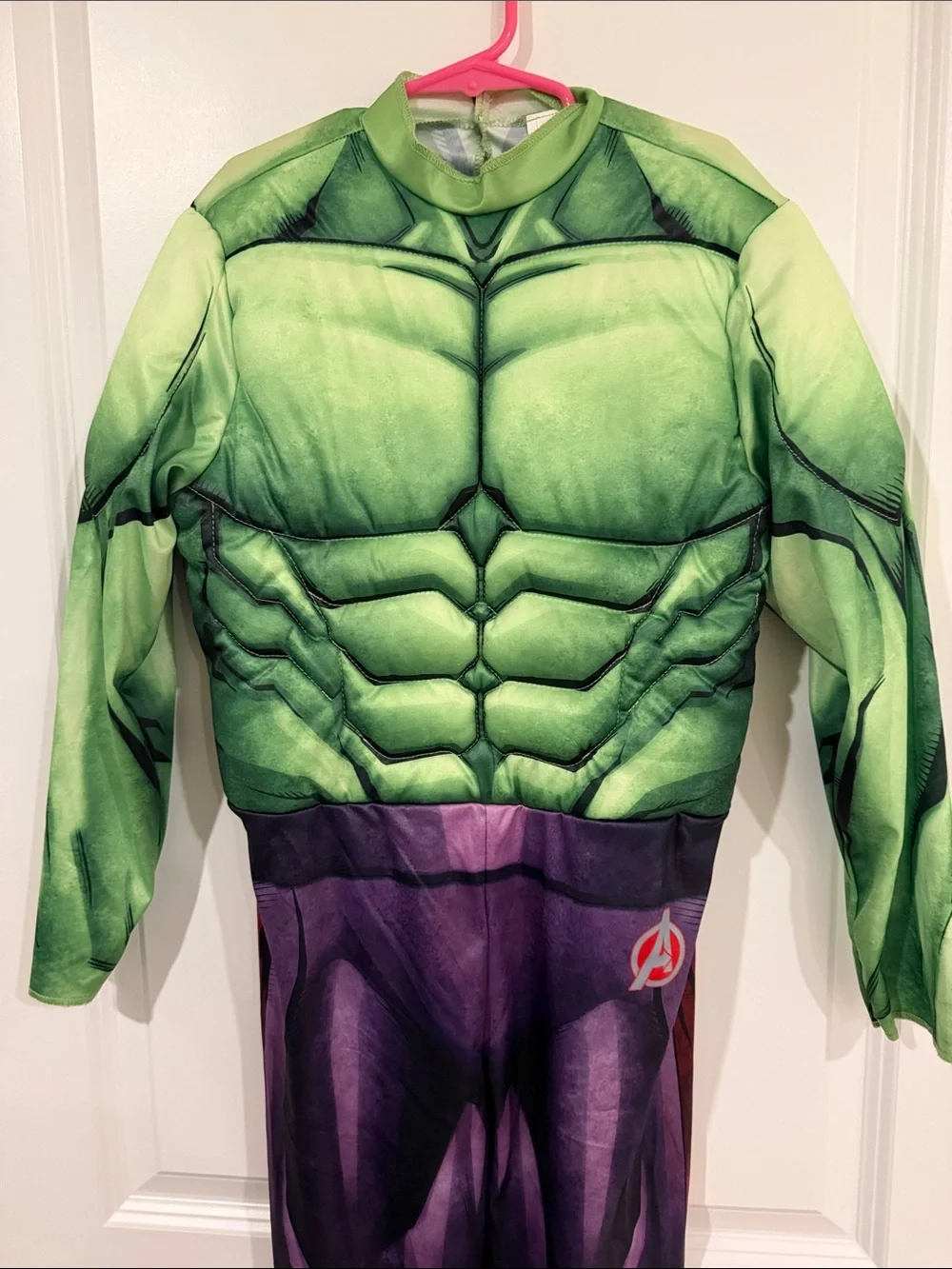 Marvel Hulk Green and Purple Muscle Chest Kids Costume with Mask (Medium)